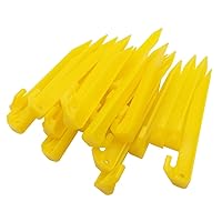 24pcs Plastic Tent Pegs Durable Spike Hook Awning Camping Caravan Pegs Accessory