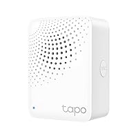 TP-Link Tapo Smart Hub with Built-in Chime, REQUIRES 2.4GHz Wi-Fi, Reliable Long-Range Connections with Tapo Sensors, Sub-1G Low-Power Wireless protocol, Connect with up to 64 smart devices. Tapo H100