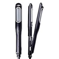 Professional Automatic Hair Curler,Corrugated Flat Iron Curling Irons,Curly Corn Hot Clip Hair Waver (Silver)