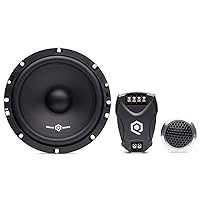 SOUND Q QUBED SoundQubed QS-6.5 300 Watt Component Midrange and Tweeter Set with Crossover (Pair)
