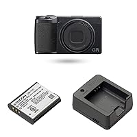 Ricoh GR IIIx, Black, Digital Compact Camera with Li-Ion Battery and Db-110 Rechargeable Li-Ion Battery