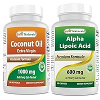 Extra Virgin Coconut Oil 1000 mg & Alpha Lipoic Acid 600 Mg