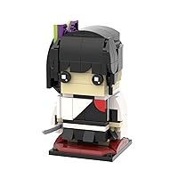 MOOXI-MOC Anime Demon Slayer Brick Mini Headz Tsuyuri Kanawo Building Set,Creative Cute Building Blocks Children Kits,Gifts for Kids(168pcs)