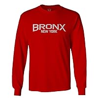Vintage New York Bronx NYC Cool Hipster Street wear Long Sleeve Men's