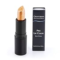 Graftobian Professional Color Lipstick - Ultra Long-Wearing, Comfortable Texture, Full Range of HD Shades, For All Skin Tones and Undertones, Velvety Smooth Semi-Matte Finish, Gold Glitter