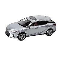 Scale Model Vehicles 1:43 for Lexus RX 450 SUV Scale Diecast Model Car, Miniature Vehicle Toy Finished Vehicle Silver Diecast Model