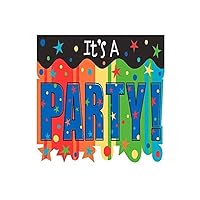 A Year to Celebrate Birthday Party Stars and Rainbows Postcard Invitations , Pack of 8, Multi , 8.6