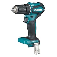 Makita Cordless Hand Drill / Electric Screwdriver - 18 V / 5.0 Ah with 2 Batteries and Charger in Makpac - DDF483RTJ, Black, Green, DDF483Z