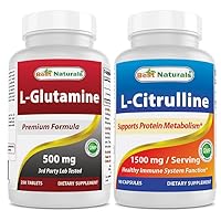 Best Naturals L-Glutamine 500 mg & L-Citrulline 1500 mg