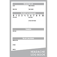 Headache Log: Daily & Weekly Migraine Journal Headache Tracking Logbook | My Headache Diary Log Book To Record Va Chronic Headache Migraine Pain ... | Gifts for Child Women Men Dad Kids Grandma