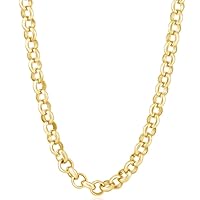 P3 POMPEII3 Men's Rolo 14k Gold (59gram) or Platinum (110gram) 8.5mm Link Chain Necklace 18