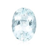 10.80-13.60 Cts of 16x12 mm AA Oval Loose Natural Sky Blue Topaz (1 pc) Gemstone