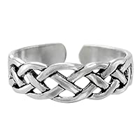 Sterling Silver Celtic Knot Toe or Pinky Ring Body Jewelry