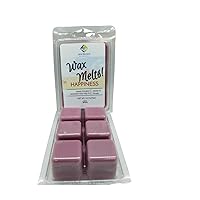 Soy Blend | Wax Melt | 2.5 Oz Net Wt | 1 Pack only with 6 Snappable Cubes in Clamshell | Happiness