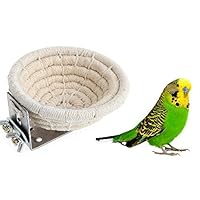 Rope Bird Breeding Nest Bed for Budgie Parakeet Cockatiel Parakeet Conure Canary Finch Lovebird and Small Parrot Cage Hatching Nesting Box