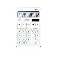 Calculator Learning Color Financial Accounting Office Calculator Simple Dual Power Solar 12 Digit Display Calculator (Color : D, Size