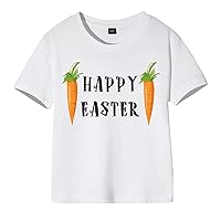 Toddler Boys Girls Easter Shirts Toddler Kids Infant Baby Girl's Easter Shirt Happy Easter Tee