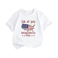 Olive Long Sleeve Shirt Summer Toddler Boys Girls Short Sleeve Independence Day Letter Prints T Boy Shirts 18