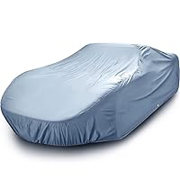 iCarCover Car Cover Waterproof All Weather Weatherproof Premium UV Sun Protection Snow Dust Storm Resistant Outdoor Exterior Custom Form-Fit Full Padded Car Cover with Straps 30-Layers (144
