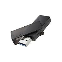 Elecom MF-RMU3B128GBK 128GB USB Flash Drive USB 3.2 (Gen1) Rotating Black