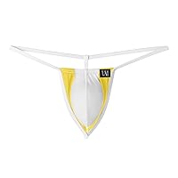 Mens G-string Thong Color Blocking Sexy Underwear Bulge Pouch Low Rise Little Underpants Stretch T-back