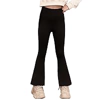 Kids Girls' Flare Leggings Cross High Waisted Bootcut Yoga Dance Pants Bell Bottoms Leggings