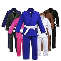 Rightpunch Ultimate Brazilian Jiu Jitsu Gi – Preshrunk Unisex Bjj Gi Lightweight 450 Gsm Cotton Fabric