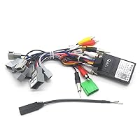 16pin Car Radio Stereo Power Retrofit Harness Cable Wire for Honda Civic 1.5T 16-20 CRV 17-22 Breeze 2020+Canbus Box Antenna USB Adapter High Trim Support OEM Camera