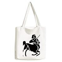 Constellation Sagittarius Zodiac Sign Tote Canvas Bag Shopping Satchel Casual Handbag