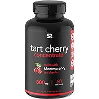 Tart Cherry Concentrate - Made from Montmorency Tart Cherries; Non-GMO & Gluten Free (60 Liquid Softgels)