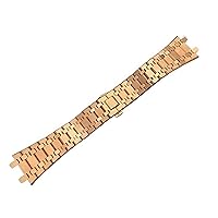 Black gold silver watchband 21mm 26mm Men women Stainless Steel Watch Band Bracelet For AP ROYAL OAK strap folding buckle