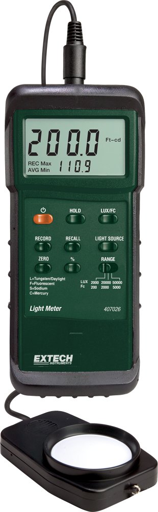 Extech 407026 Heavy Duty Light Meter with PC Interface