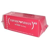 Emporio Armani White for Him (Red) by Giorgio Armani 100ml 3.4oz EDT Spray