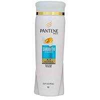 Pantene Pro-V Medium-Thick Hair Solutions Frizzy to Smooth 2 in 1 Shampoo & Conditioner 12.60 oz