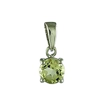 Carillon Solitaire 925 Sterling Silver Wedding Pendant for Women