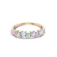 Women's Rare vintage opal Ring Tourmaline