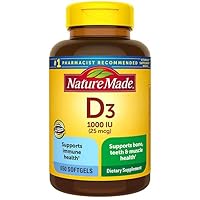 Nature Made Vitamin D3 25 mcg., 650 Softgels