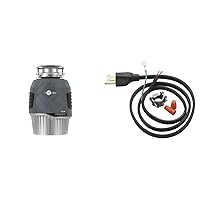 InSinkErator EVOLUTION 1HP 1 HP, Advanced Series Continuous Feed Food Waste Garbage Disposal, Gray & Garbage Disposal Power Cord Kit, CRD-00