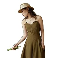Retro Design Collar Skirt for Women Spring Slim Thin Waist Elegant Female Dress - Dresses