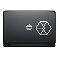 Exo Logo Version 7 Vinyl Decal Sticker for Computer MacBook Laptop Ipad Electronics Home Window Custom Walls Cars Trucks Motorcycle Automobile and More (White)