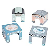 Excellerations Around The Town Wooden Structures - Set of 4