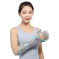 Adjustable Wrist Support Orthotics, Hand Fracture Fixed Strap, 360 Degree Protection, Hook and Loop Fastener Design, Hollow Hard Shell Splint, for Sprain Carpal Tunnel, Joint Pain Relief