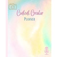 Content Creator Planner for Monthly Organizational Social Media Tracking and Ideas Notebook 75 pages 7.5
