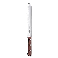 Victorinox Bread Knife - Serrated Bread Knife for Kitchen Accessories - Cut Bread, Pastries & More - Wooden Handles, 8.25