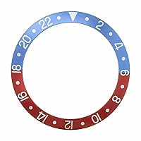Ewatchparts PEPSI BEZEL INSERT FADED COMPATIBLE WITH VINTAGE AGED ROLEX GMT 1675 1680 16750 BLUE/RED