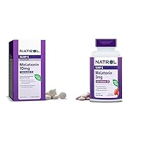 Natrol Melatonin Sleep Aid, 10mg Advanced & 3mg Fast-Dissolve, 100 Time-Release & 150 Fast-Dissolve Tablets
