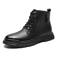 Men’s Boots Chelsea Outside Work & Safety Shoes Construction Industrial Boot Ankle Boots Cow Leather Autumn Winter High-top Lace Up Zip Casual Leisure For Male