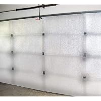 US Energy Products Reflective White Foam Core Single Car Garage Door Insulation Kit 10x8 (Also Fits 10x7 9x8 9x7 8x8 8x7)