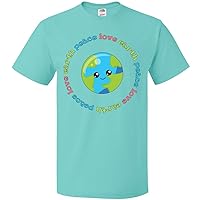 inktastic Peace Love Earth T-Shirt