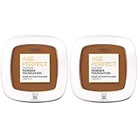 L'Oreal Paris Age Perfect Creamy Powder Foundation Compact, 360 Sienna, 0.31 Ounce (Pack of 2)